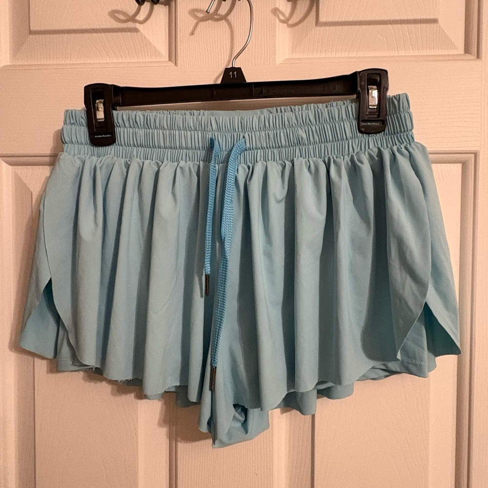 Blaosn,‎ Sky Blue Women's Athletic Shorts, Size small